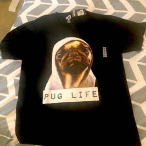 NWT! Surf Style Pug Life T-Shirt Sz Large